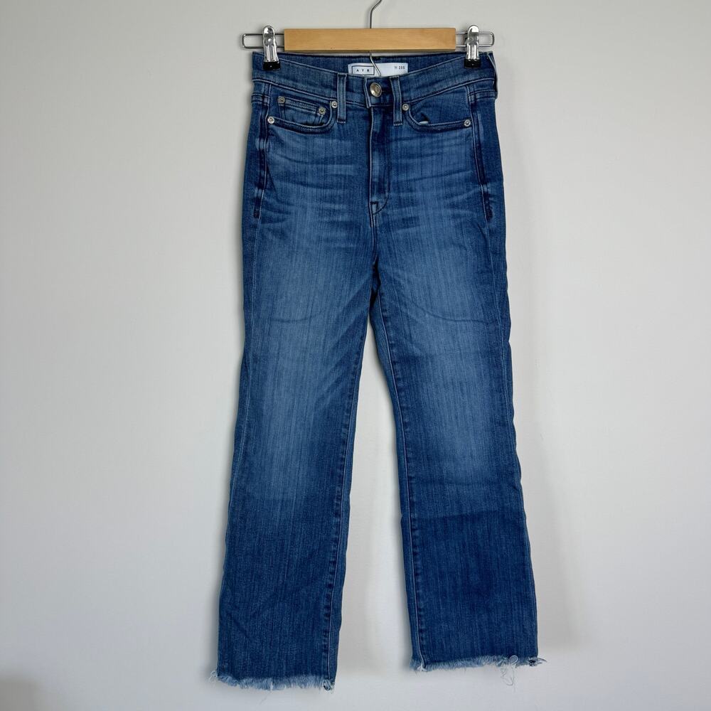 AYR Women's The Pop Medium Wash Straight Leg Jeans Size 25S